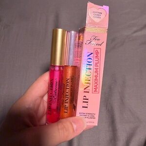 Too Faced Lip Injection Maximum Plump Trio - Pink, Orange, Gold